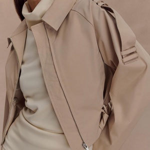 OEM Wholesale Dyed Breathable Eco-Friendly Canvas Designer New Arrival Windbreaker Jacket Fitness Athleisure Varsity Jacket for - Product Image 3