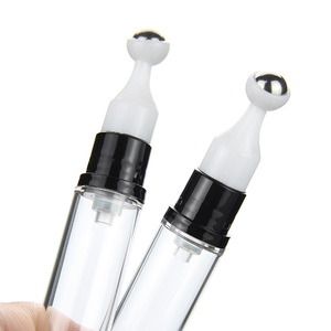 5ml 10ml 12ml 15ml Kem mắt mini nhỏ không có không khí bơm nhựa huyết thanh cuộn trên chai Kem mắt chai cho mỹ phẩm - Product Image 4
