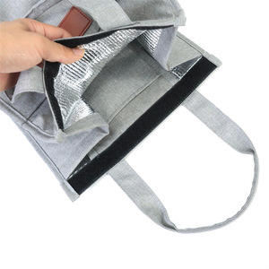 Sac à lunch isotherme portable, grande capacité de 5000 ml, pliable, pour pique-nique en plein air, gris - Product Image 3