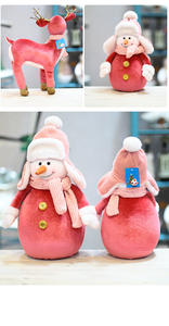 Venta al por mayor Recién llegados Caliente Figura de Navidad Escena Muñeco de nieve Muñeco de alce Adornos de Navidad Muñeco de nieve de Navidad - Product Image 5