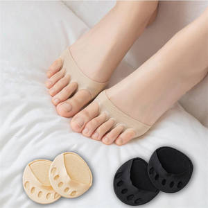 Al por mayor Plantillas deportivas y almohadillas para el antepié de cinco dedos para mujer, para tacones altos, con diseño de media panal de abeja - Product Image 1