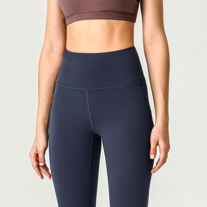 กางเกงขาบานเอวสูงสำหรับผู้หญิงกางเกงออกกำลังกายเล่นโยคะฟิตเนสไซส์พิเศษตามสั่ง2023 - Product Image 4