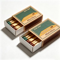 Boîte d'allumettes vintage personnalisée, allumettes de luxe imprimées, coffret cadeau, allumettes pour mariage, emballage d'allumettes pour bougies avec logo personnalisé