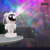 Mini proyector LED moderno RGB Nebula Star & Robot Night Light Sensor Control Touch Power Generation para uso en dormitorio o habitación