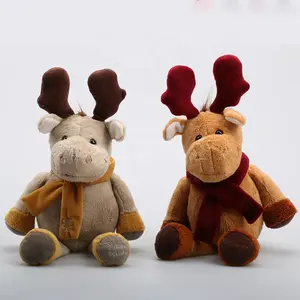 Importa peluche ornamenti natalizi giocattolo regalo alce peluche direttamente dalla fabbrica regalo cinese