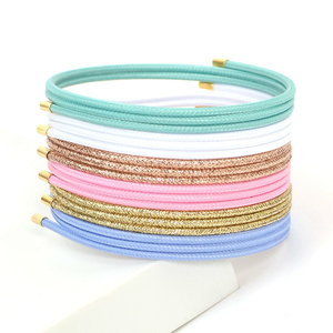 <span class=keywords><strong>Bracelet</strong></span> <span class=keywords><strong>magnétique</strong></span> en corde de nylon colorée 25cm 51cm 58cm, collier multi-couches, <span class=keywords><strong>bracelet</strong></span> de poignet à trois cercles, <span class=keywords><strong>bracelet</strong></span> DIY - Product Image 2