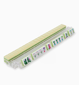 Huyo OEM Luxurious Miss 160-Piece Acrylic American Mahjong Tiles 3-Layer Portable Modern for Adult <b>Entertainment</b> Gifts - Product Image 5