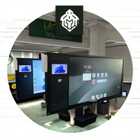 Pizarra Interactiva Todo en Uno Personalizada de Fábrica de 5 Pulgadas con Pantalla Táctil de 75 Pulgadas, Pizarra Interactiva Económica con Pantalla LCD y Procesador Core I7