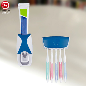 Dispensador de Pasta de Dientes y Soporte para Cepillos de Dientes de Plástico Automático para Montar en la Pared, Venta al Por Mayor de Fábrica - Product Image 6