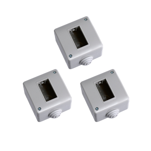 Ensemble de 3 boîtiers de jonction Gloca IP40 en plastique pour la série Matix - Product Image 1