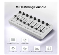 Nouveau stock M-VAVE SMC-Mixer Contrôleur MIDI sans fil Console de mixage Connexion BT Contrôleur USB Mixeur pour la plupart des Instruments électroniques