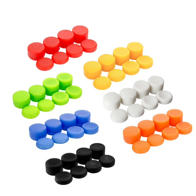 8pcs/pack in One Silicone Button for P5 Rubber Set Joystick Analog Controller Thumb Stick Cap Grip Cover for P5 P4 x360