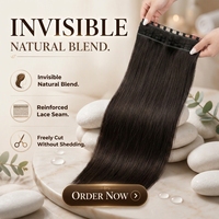 Extensions de cheveux SDD Lace Genius Weft, cheveux humains de qualité salon, invisibles, sans couture, Remy, vierges, épais, volumineux, qualité supérieure
