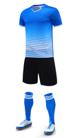 Ensemble de maillots de football personnalisés en polyester, respirant et à séchage rapide, pour jeunes et adultes, unisexe, pour l'entraînement et les matchs