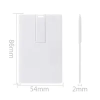 Clé USB 3.0 personnalisée ultra-mince en plastique, adaptateur carte de visite avec emplacement pour carte SIM, cryptage, garantie 3 ans, 15-30 Mo/s