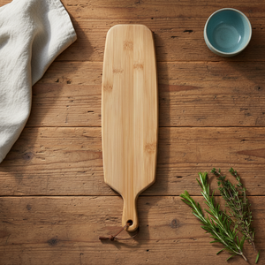Planche à découper double face en bambou, antidérapante, avec poignée, portable, pour légumes, fruits, <span class=keywords><strong>charcuterie</strong></span>, restaurant occidental, steak - Product Image 3