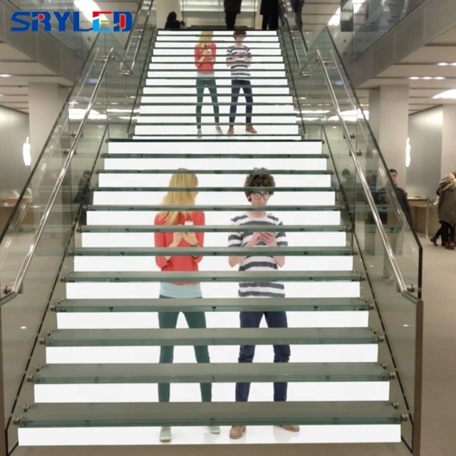 P3.91 P4.81 P5 Super Thin Dance Floor Outdoor Interactive Stairs LED Screen Stage Waterproof 5mm Pixel LED Floor Display OEM