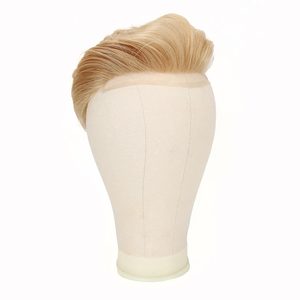 Toppunique 100% Chất lượng cao Ấn Độ Trinh Remy tóc con người Pháp ren phía trước Tóc Giả 28-30mm cơ thể sóng toupee người đàn ông da mỏng bên - Product Image 4