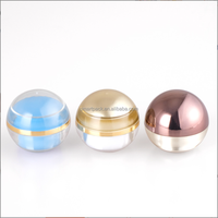 Pot en plastique rond en acrylique à paroi épaisse en forme de boule fantaisie pour crème pour les yeux, crème pour le visage, sérum de soin – Offre Spéciale
