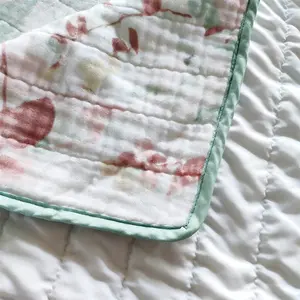 Горячая Распродажа легкое моющееся одеяло для взрослых и детей хлопковое муслиновое летнее стеганое Хлопковое одеяло