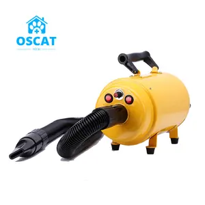 OSCAT EUR PET Wholesale Grooming Cat Dog Hair Dryer With Heating Adjustable Speed And 3 Nozzles ForAnimals