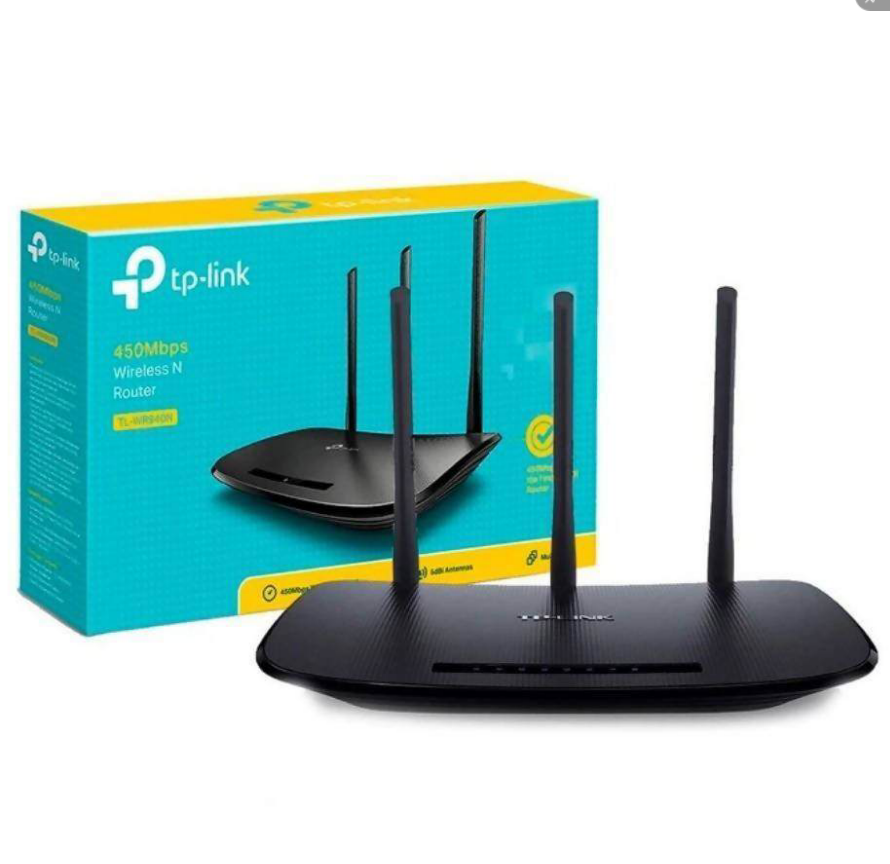 Wireless for Tp-link Tp-link TL-WR940N WIFI Router Router & 5G Router Tp Link 450 Outdoor High Speed 450mbps Black 3 Months 2.4G