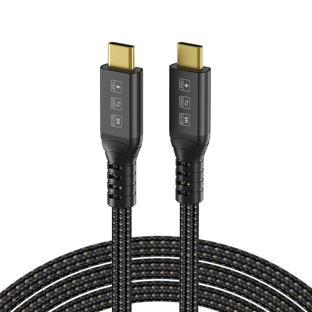100W USB-C Fast Charging Cable, 8K Video & Audio Transmission Nylon Braided for MacBook, IPad, Samsung & More - 1M