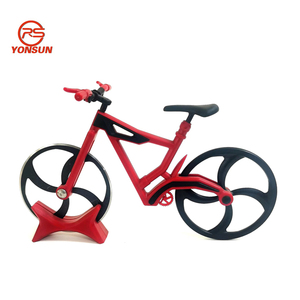 Thép không gỉ Xe Đạp Bánh <span class=keywords><strong>Pizza</strong></span> Slicer quà tặng bánh <span class=keywords><strong>Pizza</strong></span> cắt xe đạp vòng bánh <span class=keywords><strong>Pizza</strong></span> cán dao với đứng - Product Image 2