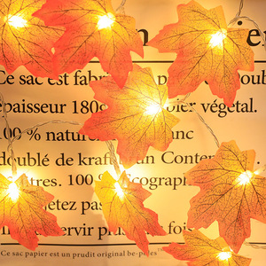 새로운 추수 감사절 호박 조명 <span class=keywords><strong>LED</strong></span> 호박 조명과 가을 전체 시뮬레이션 메이플 리프 문자열 조명 - Product Image 2