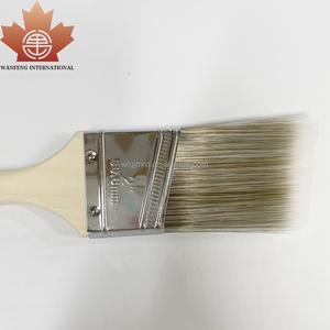 Pennello Professionale Angolato con Manico Lungo in <span class=keywords><strong>Legno</strong></span> Grezzo Non Verniciato da 2,5 Pollici <span class=keywords><strong>per</strong></span> Pittura al Lattice e Lavori di Rifinitura - Product Image 6