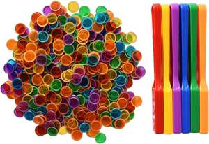 Jeu <span class=keywords><strong>de</strong></span> <span class=keywords><strong>jetons</strong></span> <span class=keywords><strong>de</strong></span> <span class=keywords><strong>bingo</strong></span> magnétiques éducatifs avec poignée en plastique et copeaux <span class=keywords><strong>de</strong></span> fer pour compter et trier - Product Image 5