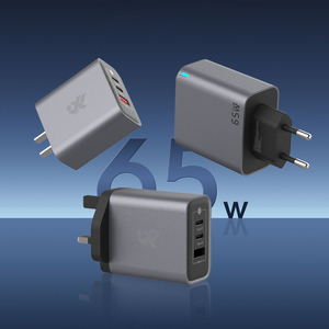 Adaptador de <span class=keywords><strong>cargador</strong></span> de portátil de <span class=keywords><strong>65W</strong></span> con enchufe británico de registro personalizado, <span class=keywords><strong>cargador</strong></span> de viaje GaN para Iphone <span class=keywords><strong>Oneplus</strong></span> Oppo <span class=keywords><strong>65W</strong></span> - Product Image 3