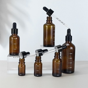 Flacons compte-gouttes de 5 ml à 100 ml avec échelle graduée, flacons compte-gouttes en verre ambré pour réactifs et gouttes oculaires, flacons pipettes pour liquides d'aromathérapie, flacons rechargeables pour voyage - Product Image 4