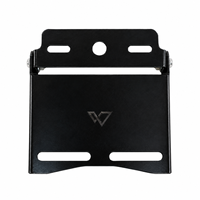 Support de plaque d'immatriculation de moto pliable compatible avec Bajaj Rouser NS 200, 160, 135, 125.