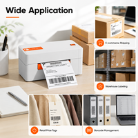 Impresora de Etiquetas Térmicas A81 4x6, 203DPI, 150mm/s, USB, Bluetooth, Impresora de Códigos de Barras para Almacenes de Comercio Electrónico