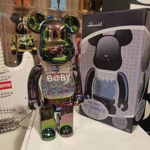 Décoration de la maison Bearbrick 400% éblouissant <span class=keywords><strong>Chiaki</strong></span> my first baby Block Bear Violence Bear Kwas Figurine - Product Image 6