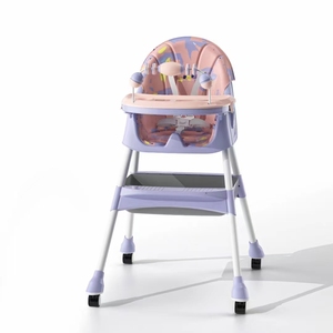 Silla Alta Multifuncional para Bebés de 6 a 36 Meses, Fabricada en Plástico PP y Tubo de Acero, Gran Venta - Product Image 3