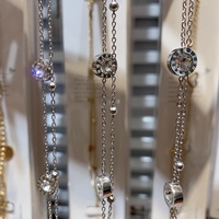 Bracelet en fer double couche avec zircon, non ternissant, bijoux faits à la main, cadeau unisexe