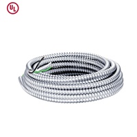 Kabel MC Lite tegangan rendah AC90 UL terdaftar 14/2 12/2 14/3 dengan Armor aluminium bahan isolasi PVC konduktor tembaga murni
