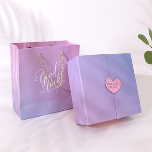 Custom Supplier Personalised Apparel Preserved Roses Hair Lipgloss <b>Socks</b> Magnetic Gift Extension Packaging <b>Box</b> - Product Image 2