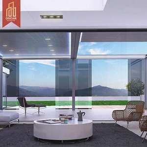 Pérgola Retráctil con Marco de Celosía para Áreas Recreativas, Permite Control Solar y Ventilación, Ideal para Parques, Patios Traseros y Playas - Product Image 1