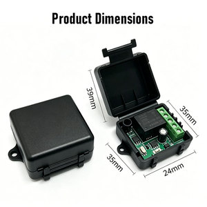 Module récepteur de relais sans fil 433 MHz, interrupteur télécommandé DC 12V 10A 1 canal, portée jusqu'à 100 m pour <span class=keywords><strong>portail</strong></span>, éclairage LED et ampoules - Product Image 5