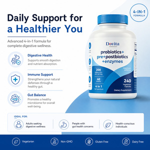 Cápsulas de Probióticos OEM de 12 Cepas y 50 Mil Millones de UFC con Prebióticos para la Salud Digestiva e Inmunológica Intestinal, Sin GMO, Veganas, Venta al Por Mayor - Product Image 3