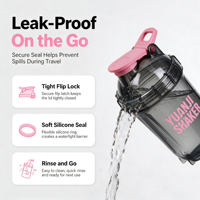 Bouteille de shaker en plastique sans BPA, personnalisable avec logo, en PP/TRITAN, réutilisable, pour protéines en poudre, sport et gym
