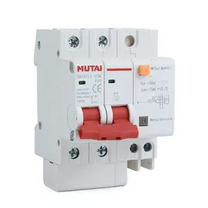 Low Price mini 2p double pole type b rcbo residual current operated circuit breaker