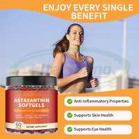 Complément Alimentaire VitaSpring Astaxanthine en Gélules OEM Éclaircissement de la Peau Marque Privée Naturel en Vrac 12mg Capsules d'Astaxanthine Pure Biologique