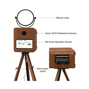 กล้องถ่ายรูปงานแต่งงานและงานปาร์ตี้ ดีไซน์คลาสสิก ขาตั้งไม้สำหรับถ่ายรูป วินเทจ เรโทร โฟโต้บูธ - Product Image 5