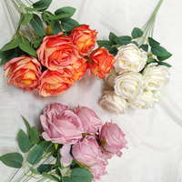 Haute qualité Der Rose 4 Pack plantes Mini vert artificiel pour la décoration intérieure Noël et Pâques