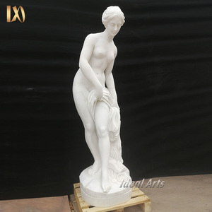 <span class=keywords><strong>Estatua</strong></span> <span class=keywords><strong>Griega</strong></span> de Mármol Blanco Natural Tallada a Mano para Jardín, Escultura de <span class=keywords><strong>Mujer</strong></span> Desnuda de Tamaño Real para Exteriores - Product Image 5