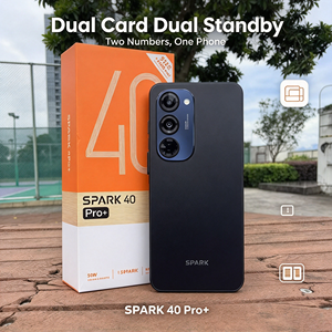 สมาร์ทโฟน Android 14 ความจุแบตเตอรี่ 5200mAh หน้าจอ 6.67 นิ้ว 144Hz กล้อง 50MP ชาร์จเร็ว 30W พอร์ต Type-C แรม 12GB ความจุ 256GB รุ่น spark 40 pro+ - Product Image 2